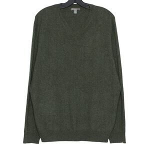 Apt 9 Mens Sweater Cashmere Quiet Luxury Minimalist Classic Cozy Preppy Green XL